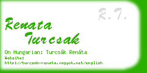 renata turcsak business card
